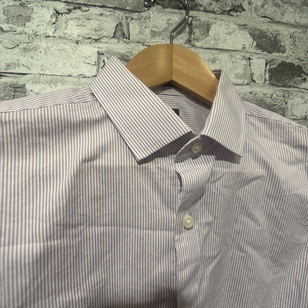 EUC J. Crew Men's Button Down Long Sleeve Shirt Striped Size Medium - Picture 3 of 15